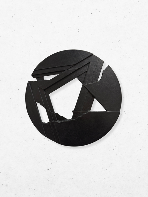 Étude Bas-Relief 0225 noir, 2025